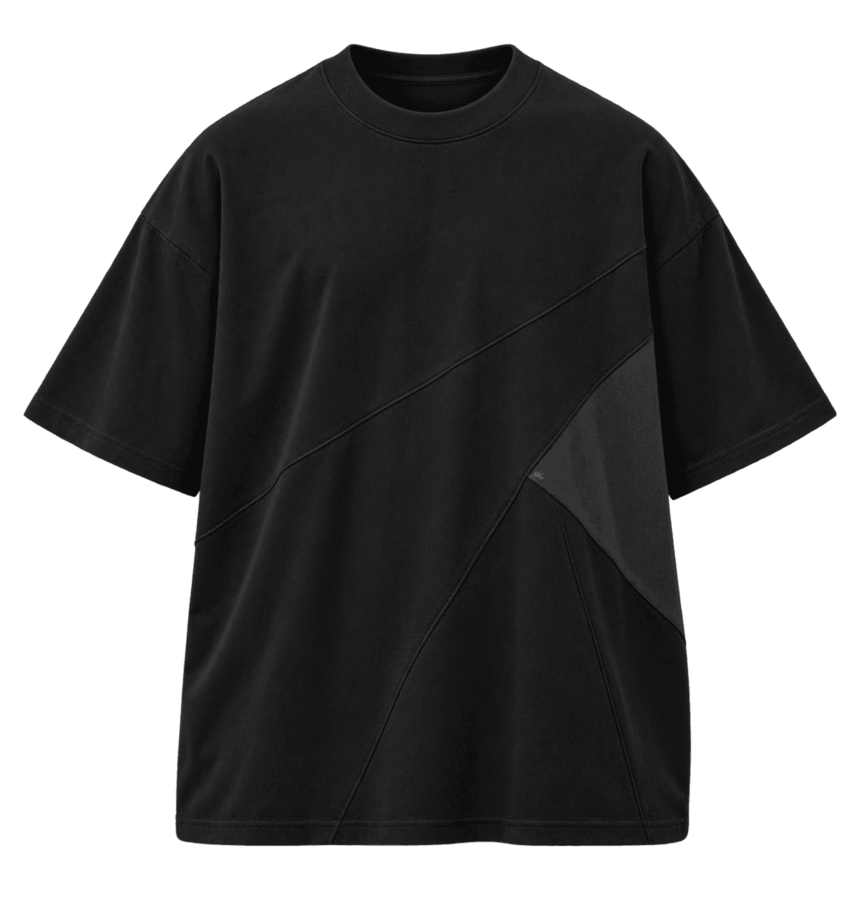 The Melwick premium black oversized heavyweight T-shirt