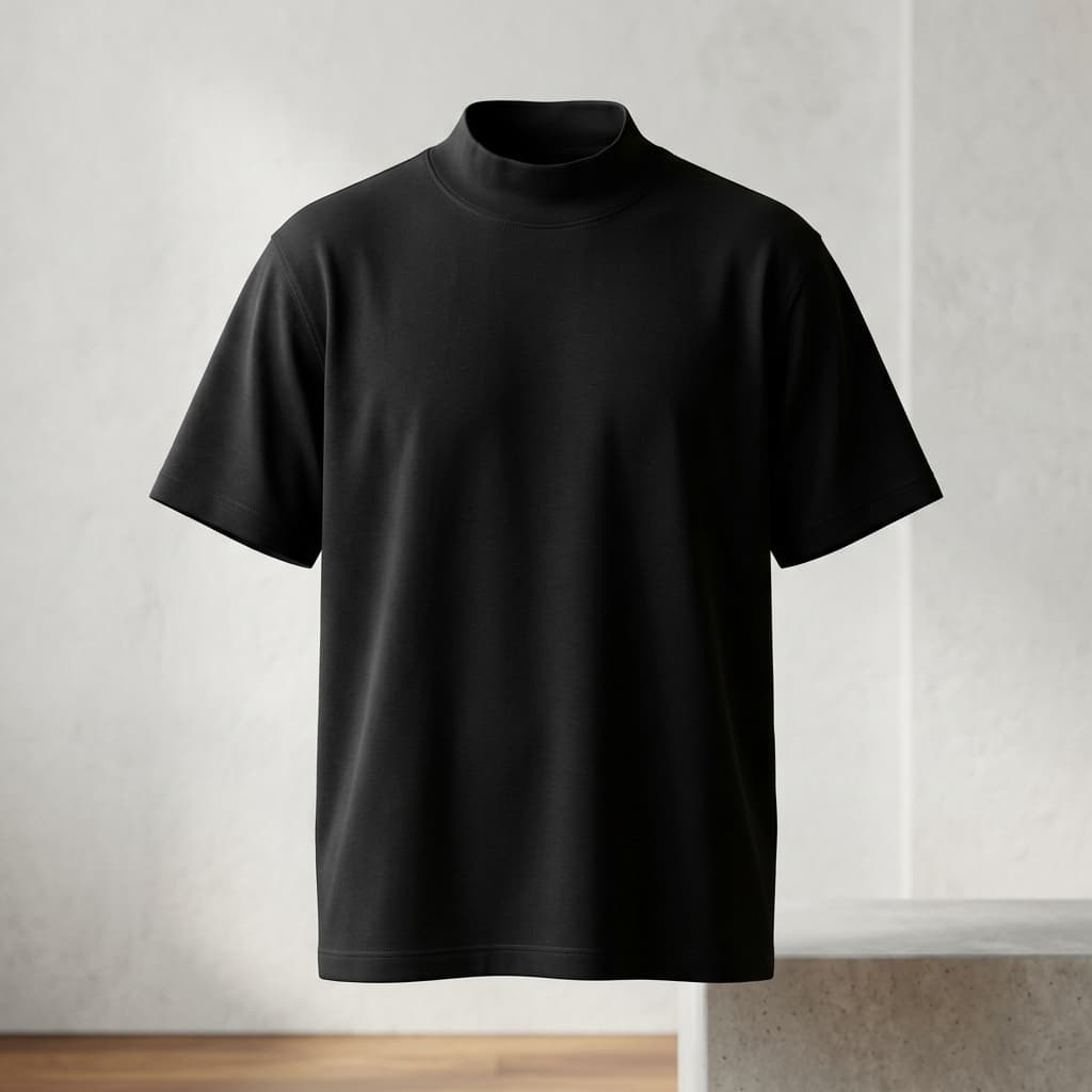 Graphite Mock Neck