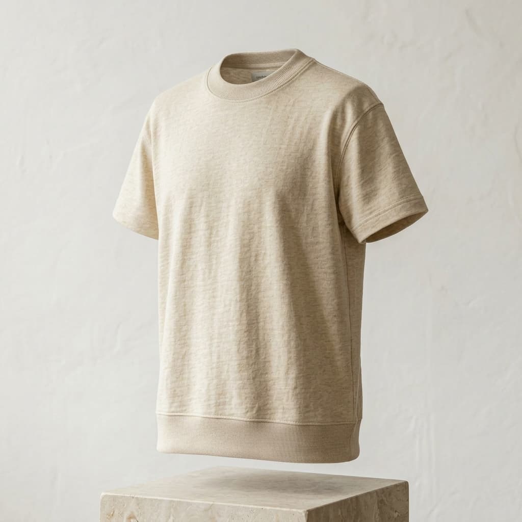 Oat Heritage Tee — ¾ Front