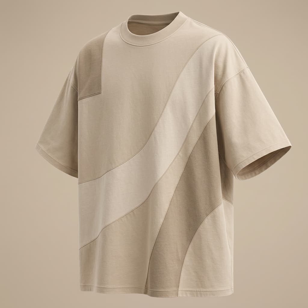 Sand Classic Tee — ¾ Front